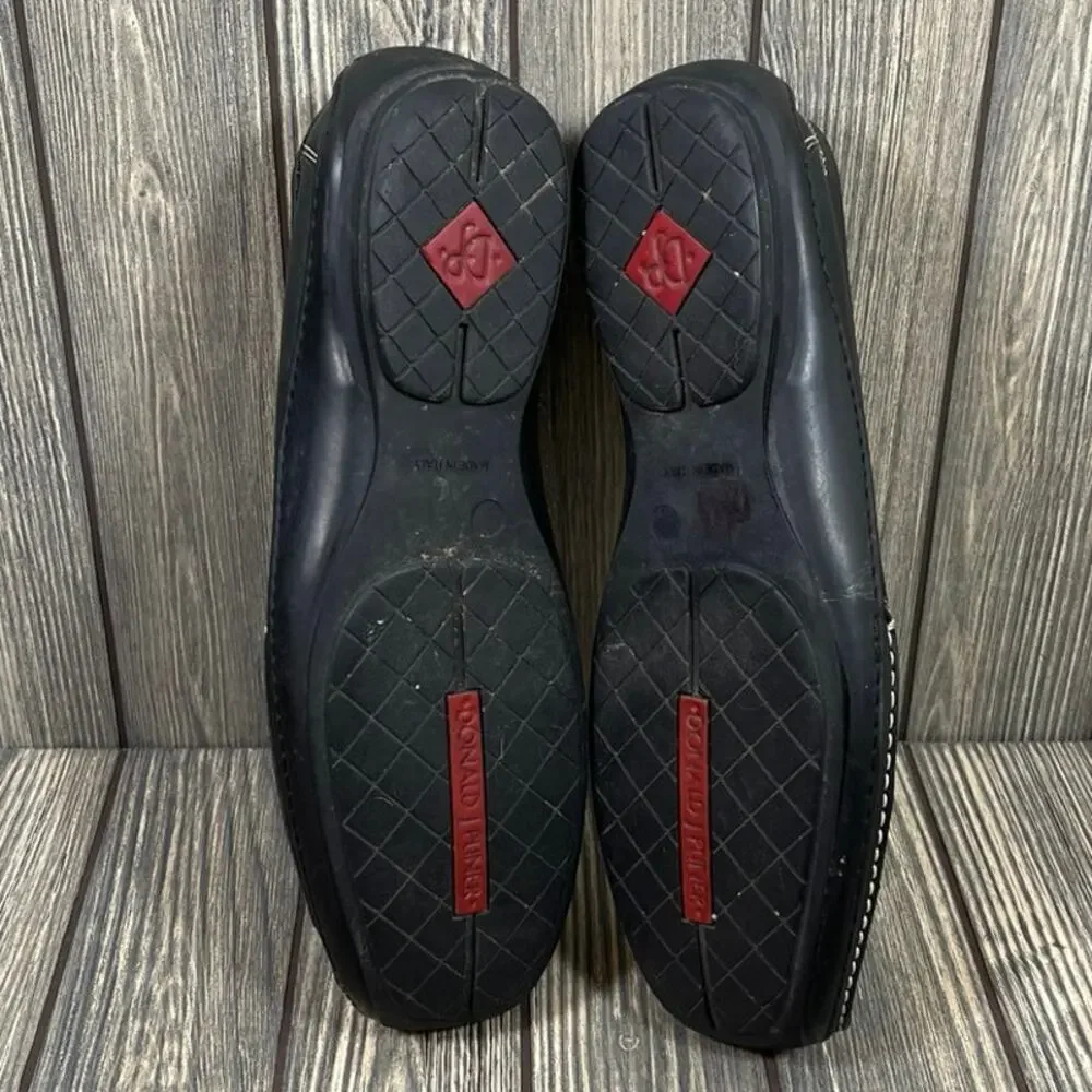 Donald‎ Pliner EIVE Leather Driving Shoes Loafers Moccasins Men Sz 12 Italian